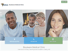 Tablet Screenshot of boulwaremedicalclinic.com
